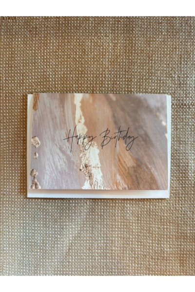 Greeting Card - HBD Gold Streaks